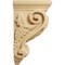 Ekena Millwork 3 1/2"W x 4"D x 7"H Small Grape Corbel, Alder CORW03X04X07GRAL - alternate 2